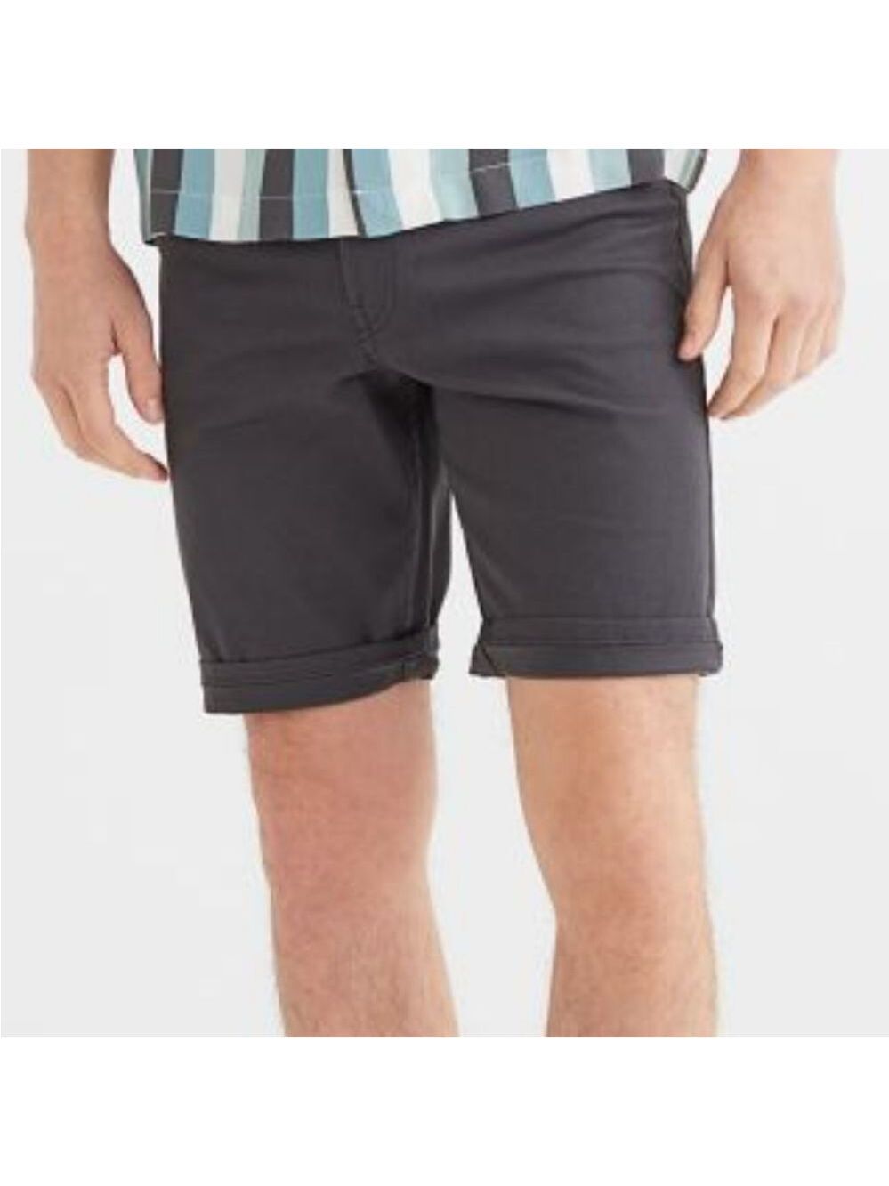 H&M solid gray shorts new
